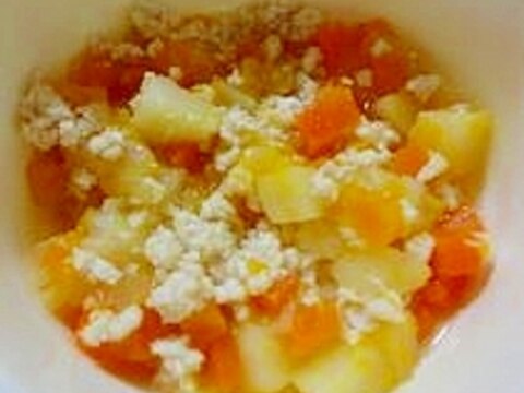 鶏ひき肉と野菜の煮物 離乳食中期 レシピ 作り方 By Bebeko611 楽天レシピ 鶏ひき肉と野菜の煮物 離乳食中期 レシピ 作り方 By Bebeko611 楽天レシピ